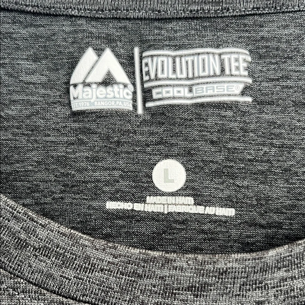 Steelers Majestic Evolution Long Sleeve Tee in Charcoal - Size Large - Picture 2 of 5